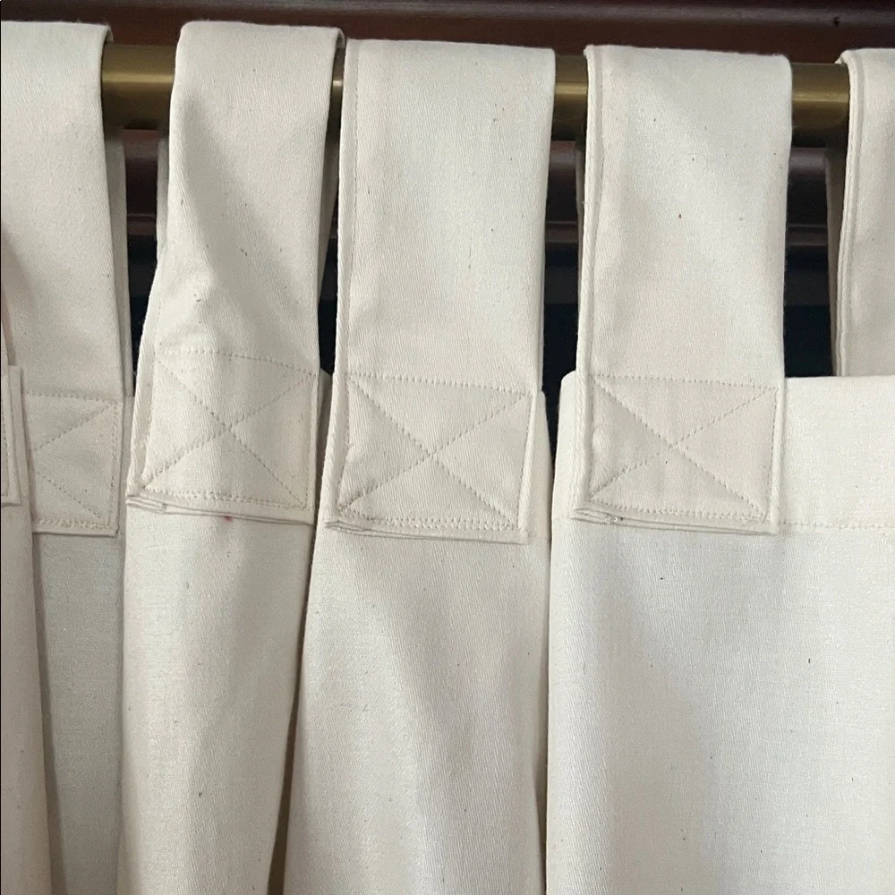 Pair Tab Top Curtain Drapery Panels